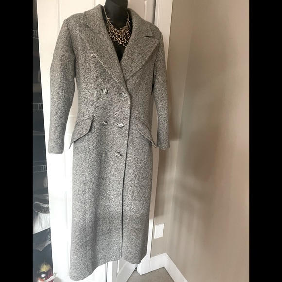 Vintage Long Gray Coat - Picture 1 of 13